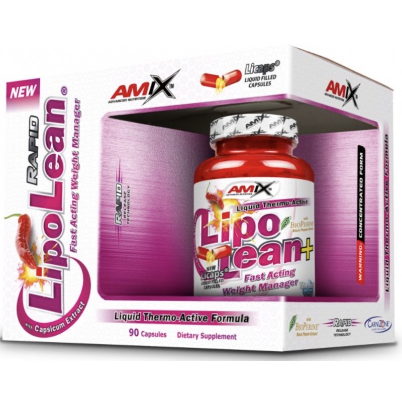 Amix Nutrition Lipolean Liquid Rapid 90 kapslit foto